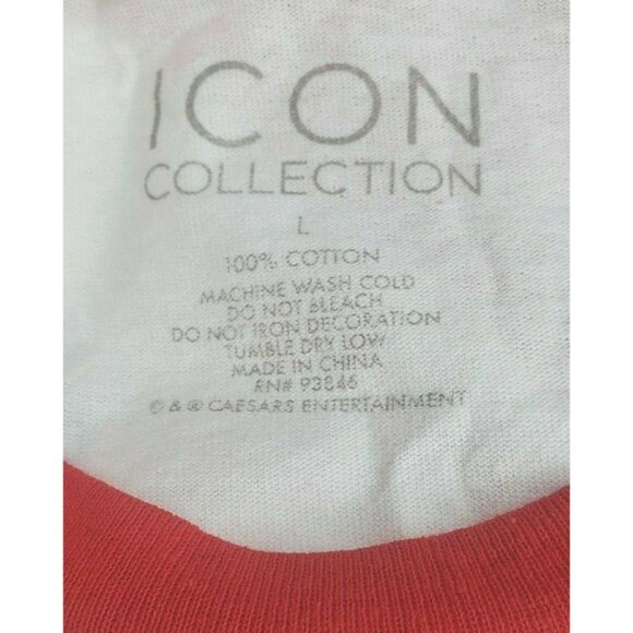 Unisex 1/4 Sleeve Louisiana Icon Collection White Red Caesars Ent Shirt 0007490 - Picture 9 of 11